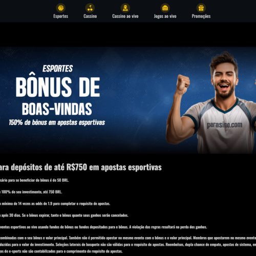 150% de bônus para depósitos de até R$750 em apostas esportivas